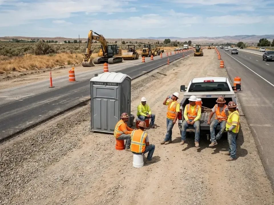highway-road-construction-crew-007 — frequently asked questions, Porta Potty and Restroom Rentals in Bridgeport, WA